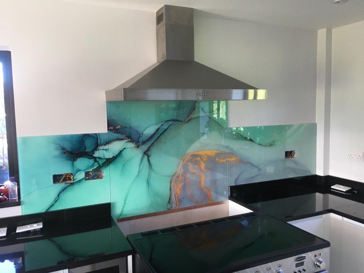 Printed Glass Splashback - CS Glaziers