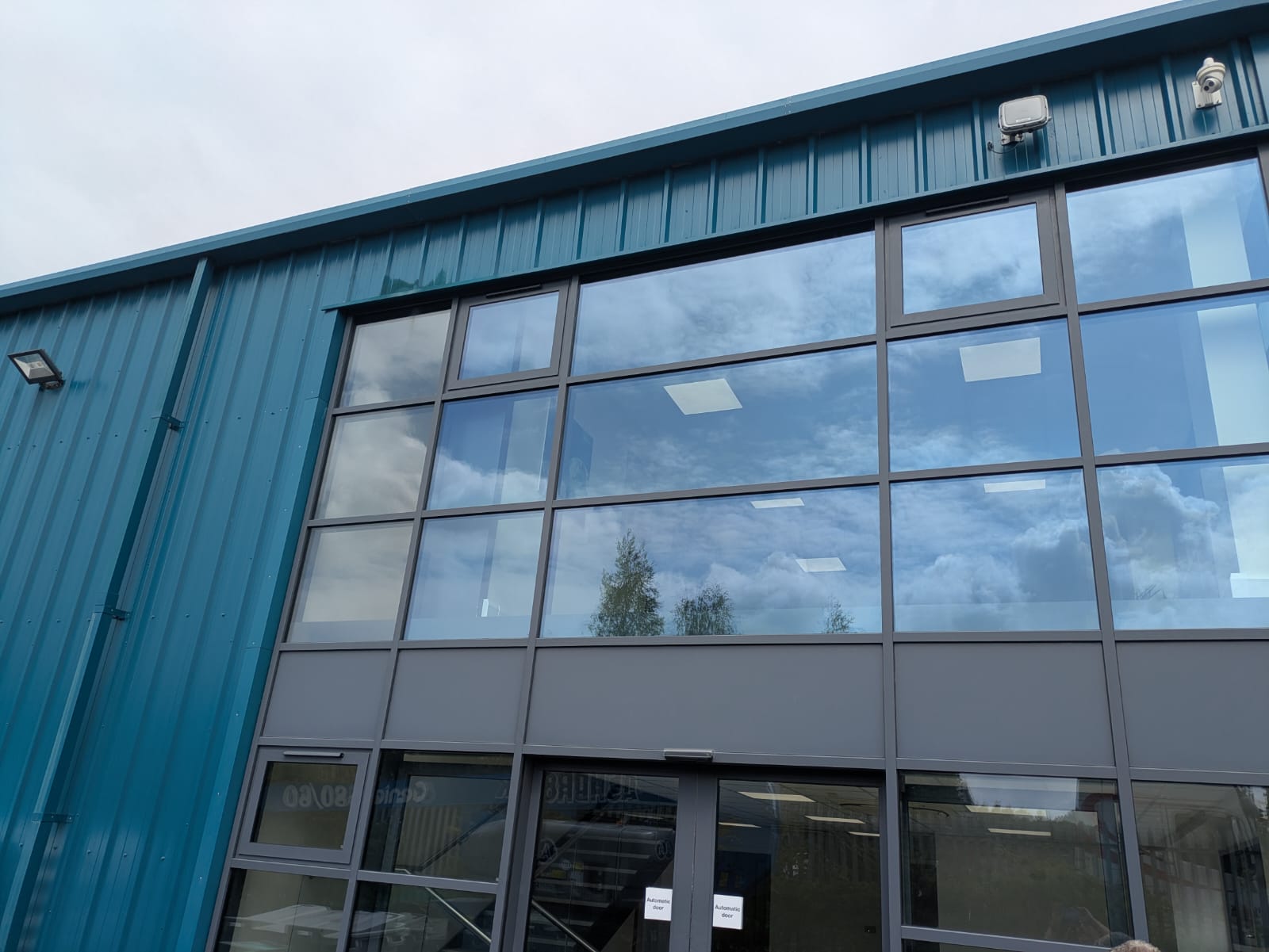 solar control glass installation